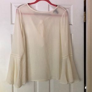 Cream Colored Bell sleeve Forever21 Top